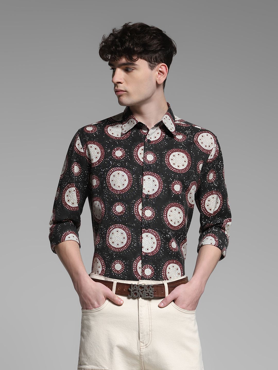Jack & Jones Men Opaque Printed Casual Shirt-picture-32