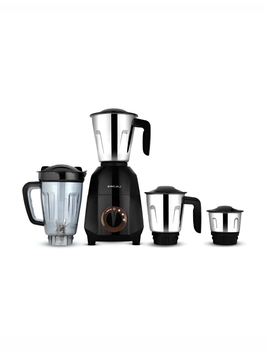 Bajaj Rex Dlx Ninja Series Black Stainless Steel Duracut Blades 4 Jars Wet and Dry Grinder-750W-picture-24