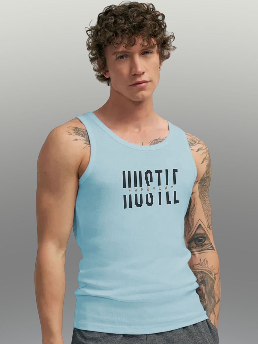 Uniplanet store Printed Cotton Innerwear Vests UVM-HUSTLE-EVRDY-SKBL-S-image-22
