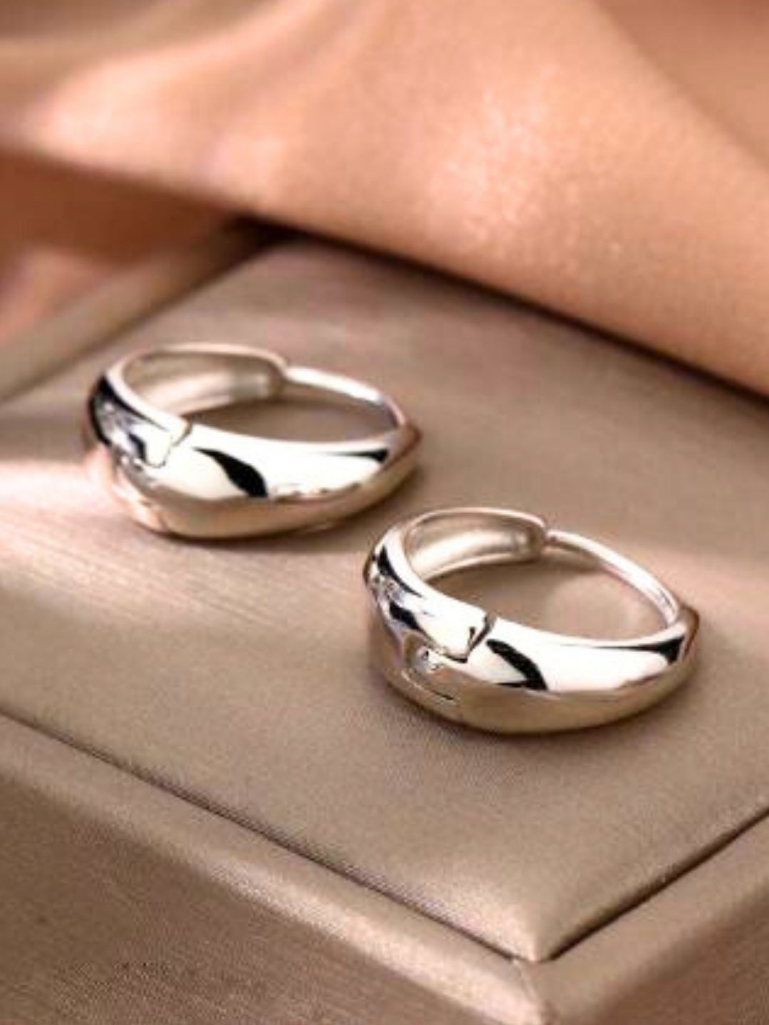 The Roadster Lifestyle Co Set Of 2 Silver & Gold Plated Stainless Steel Hoop Earrings-image-25