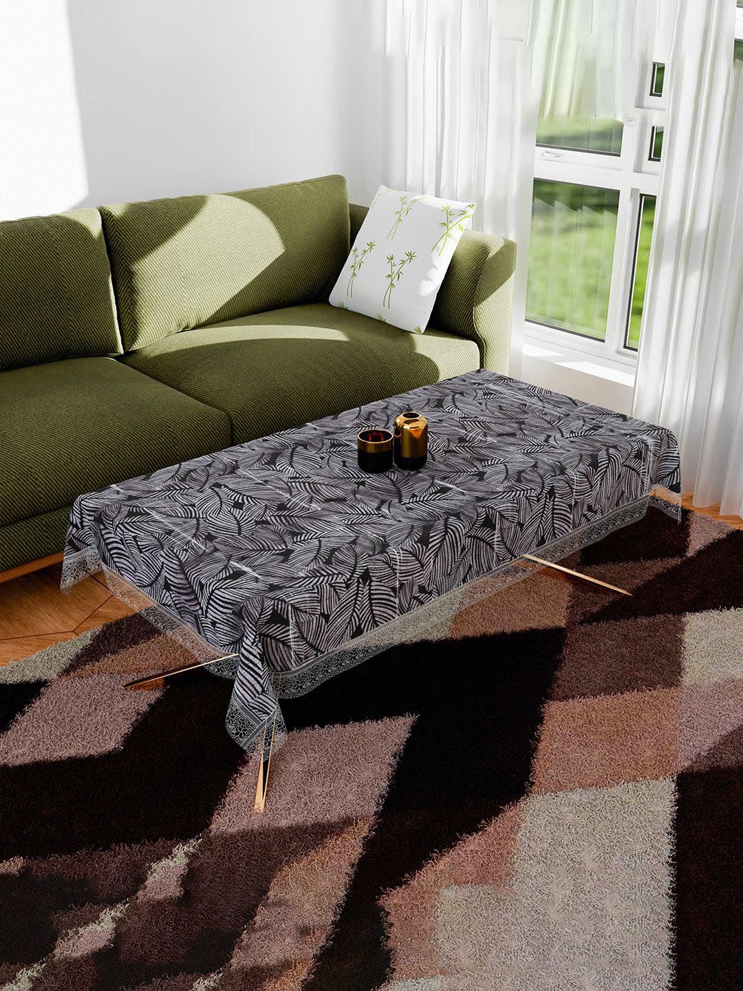 Kuber Industries Black Anti-Skid Plastic 4-Seater Table Cover-picture-23