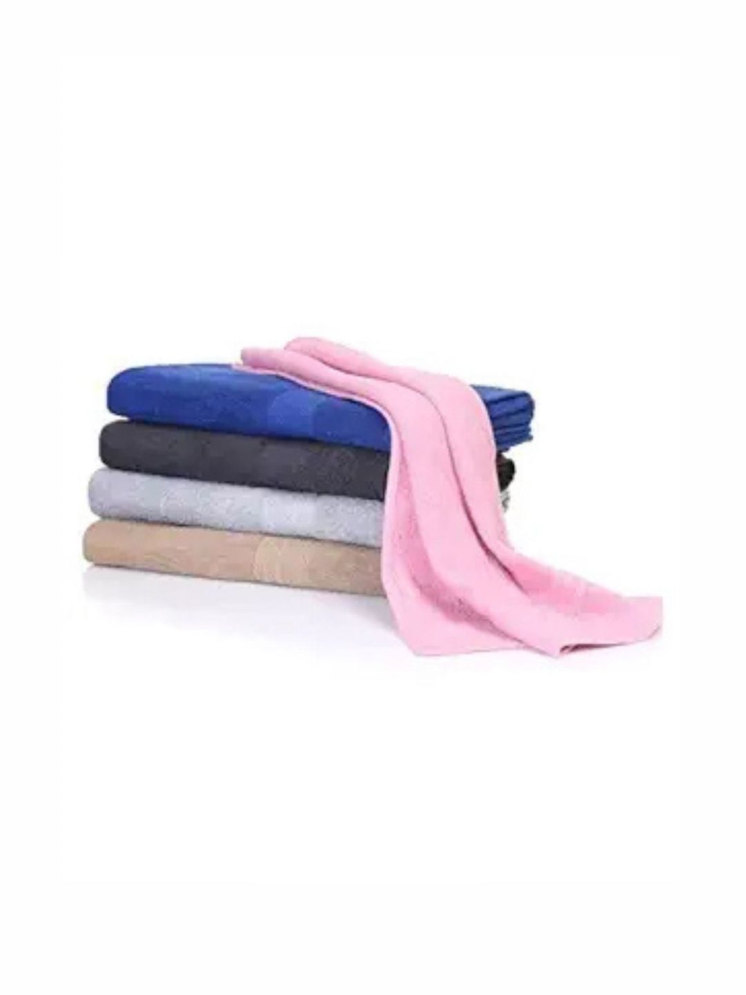 Crest Innovative Lives Pink & Blue 5 Cotton 500 GSM Bath Towel-picture-32