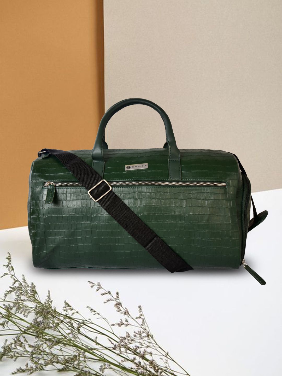 Cross Textured Medium Casual Duffel Bag-picture-38