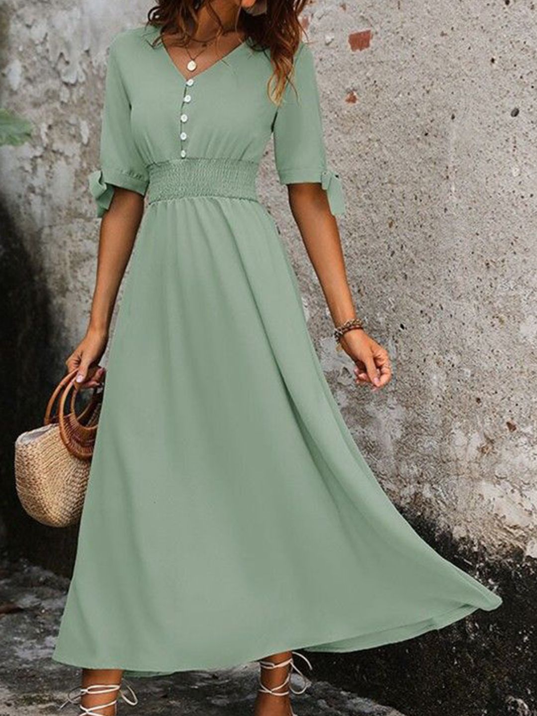 Fit And Flare Maxi Dress