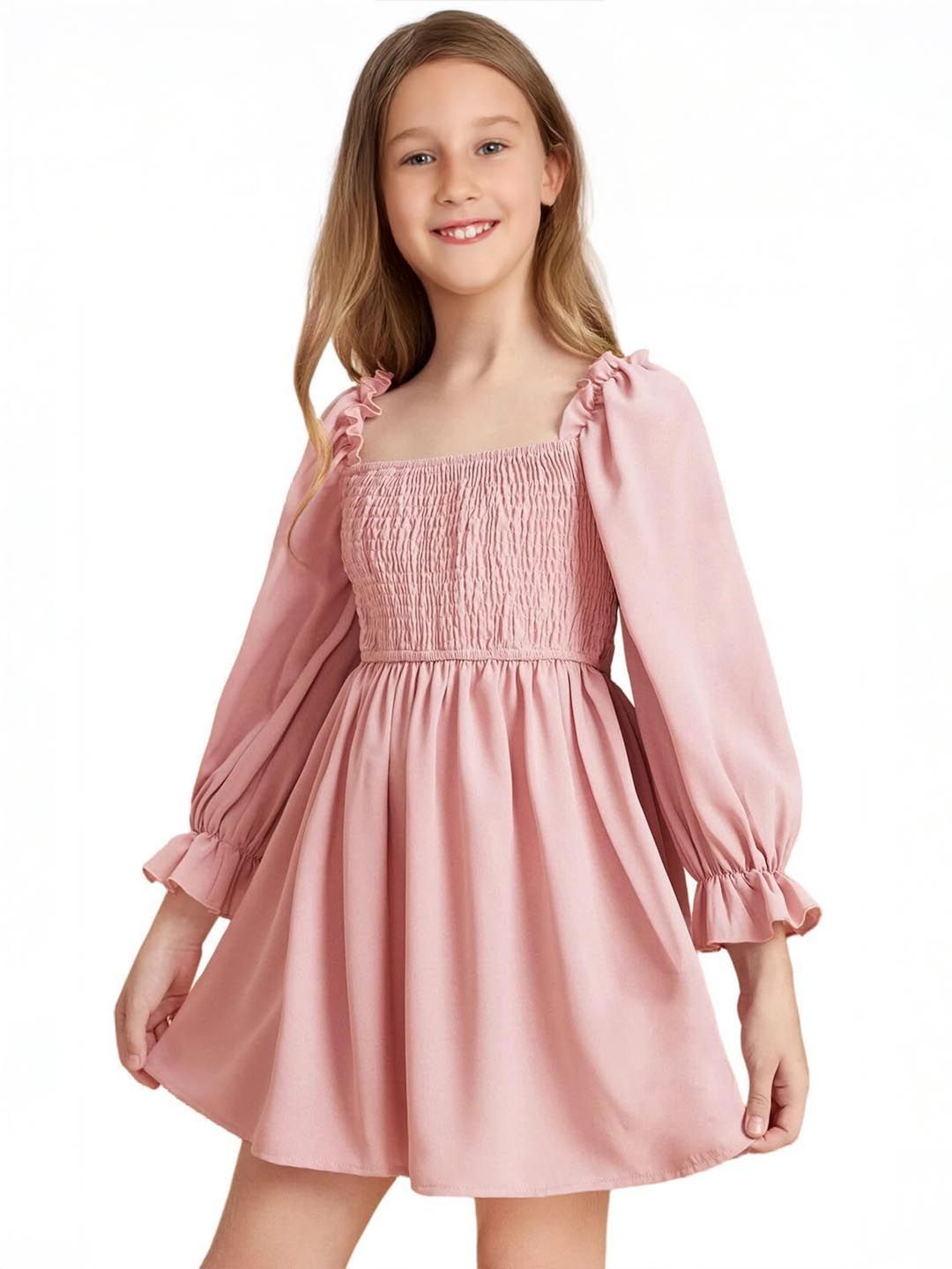 Xsole Puff Sleeve Fit & Flare Mini Dress-picture-31