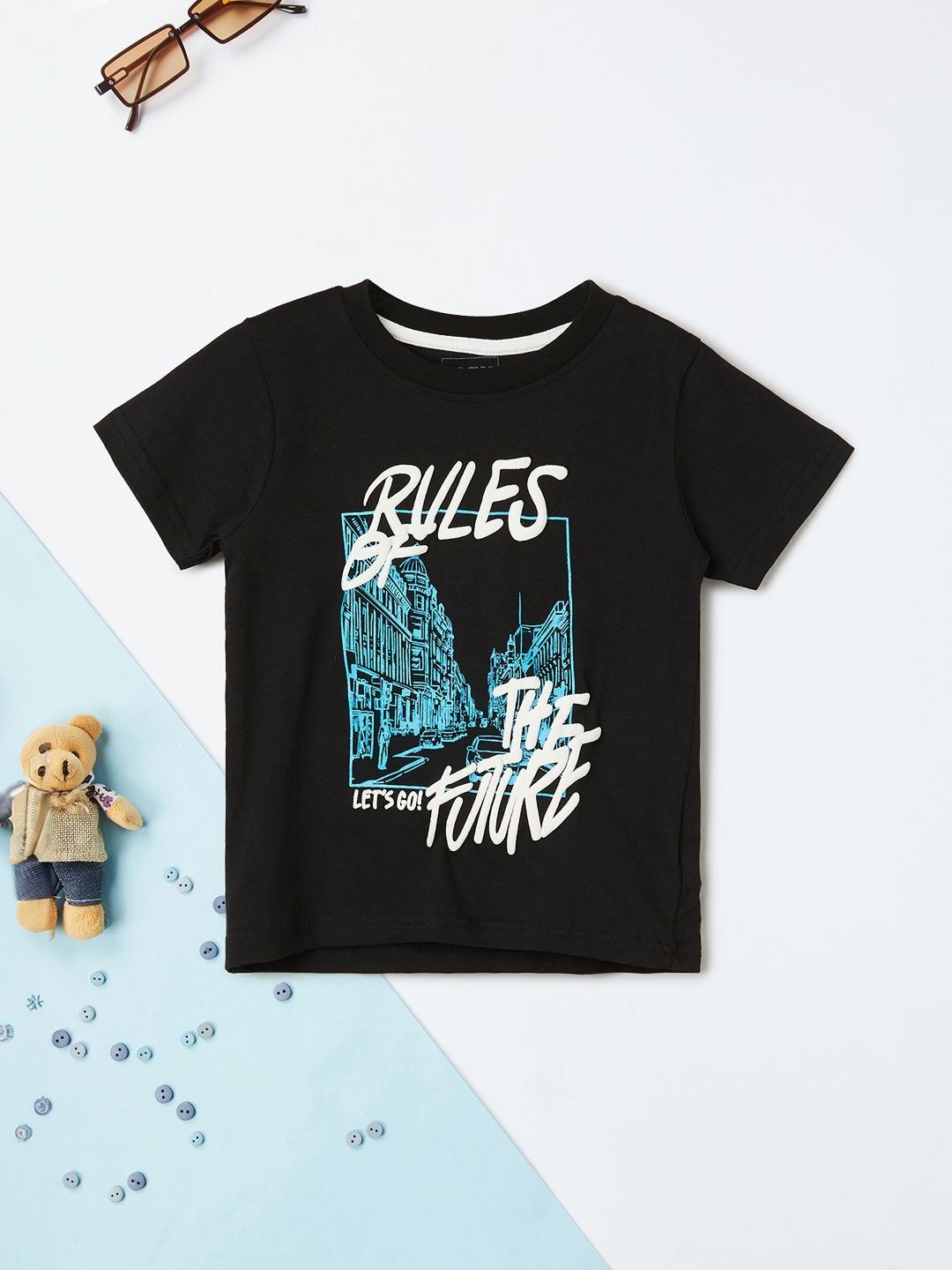 max Boys Printed Applique T-shirt-picture-48