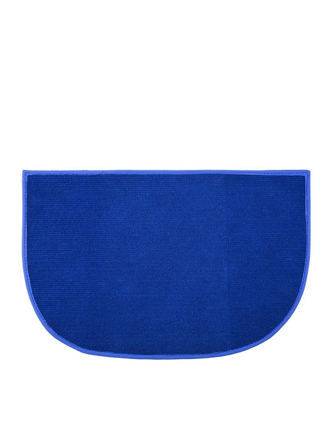 Kuber Industries Blue Woolen D-Shaped Anti-Skid Door Mat-image-12