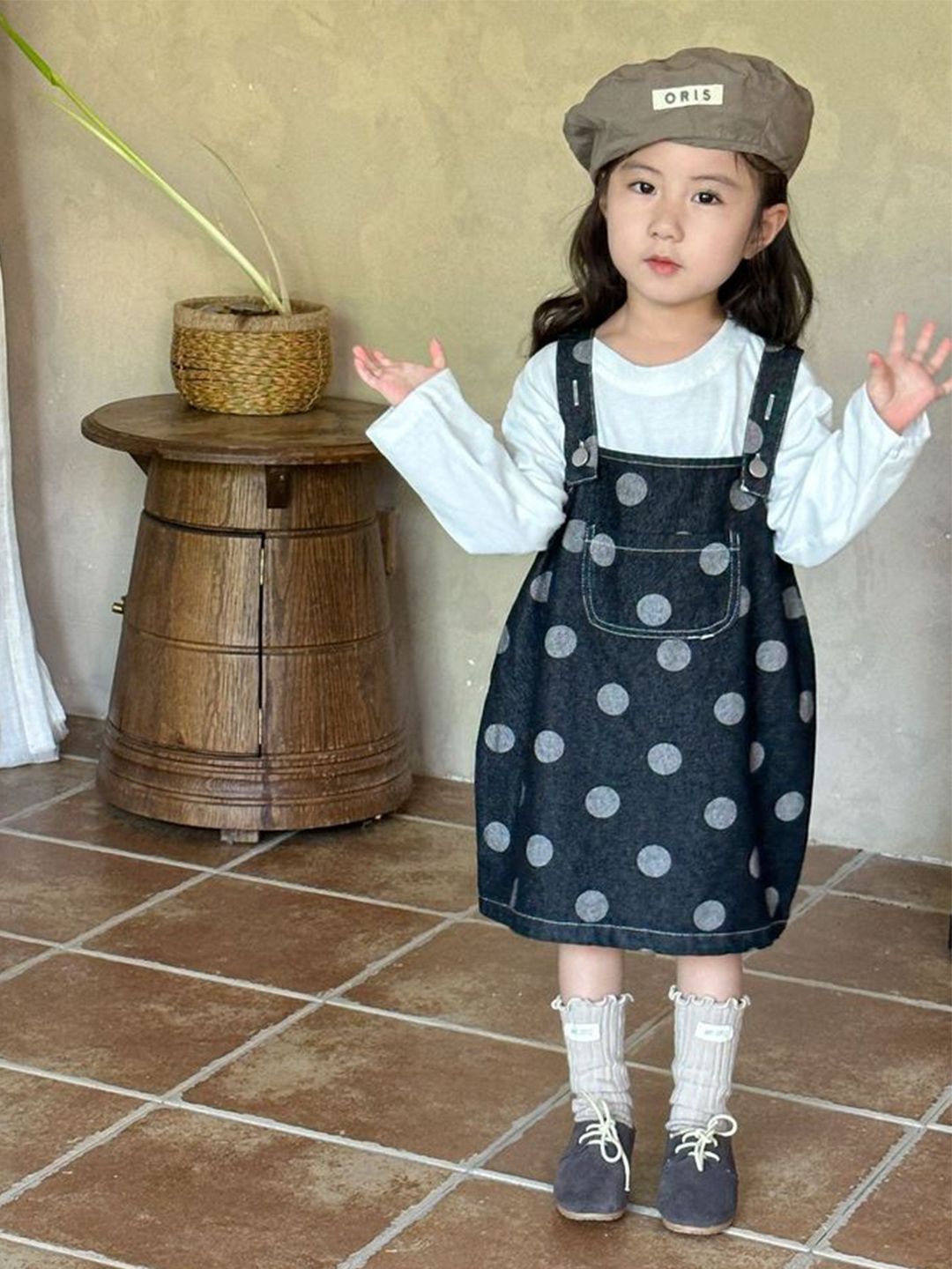 LULU & SKY Polka Dot Print A-Line Dress-picture-19