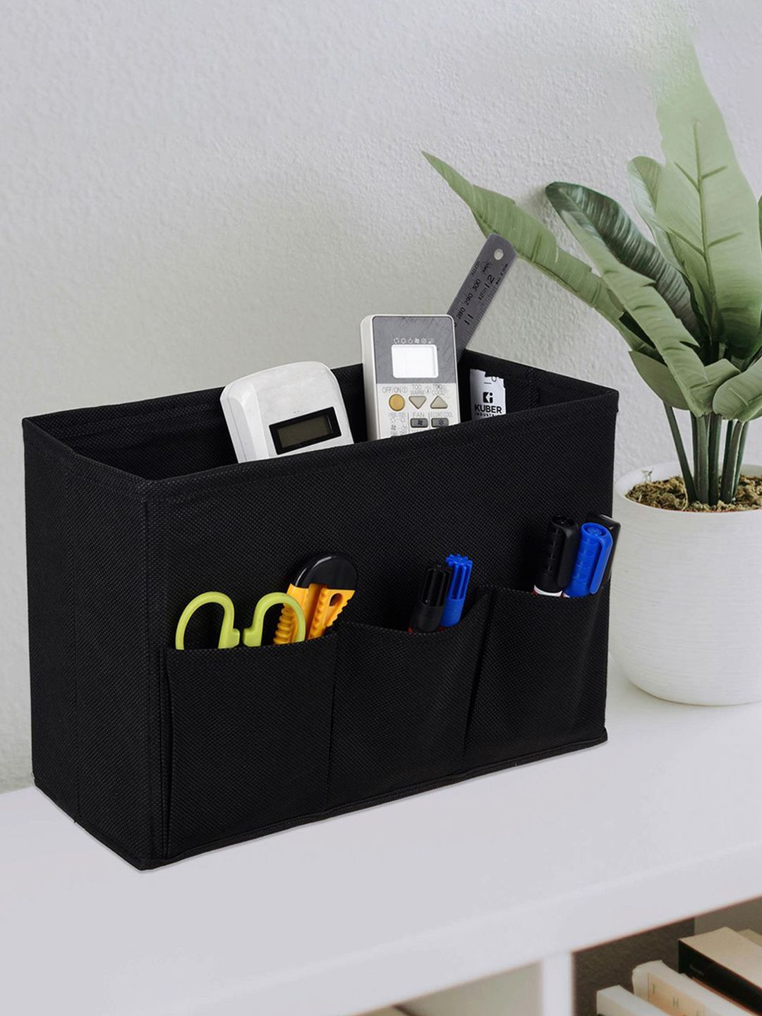 Kuber Industries Black Regular Desk Organiser-picture-42