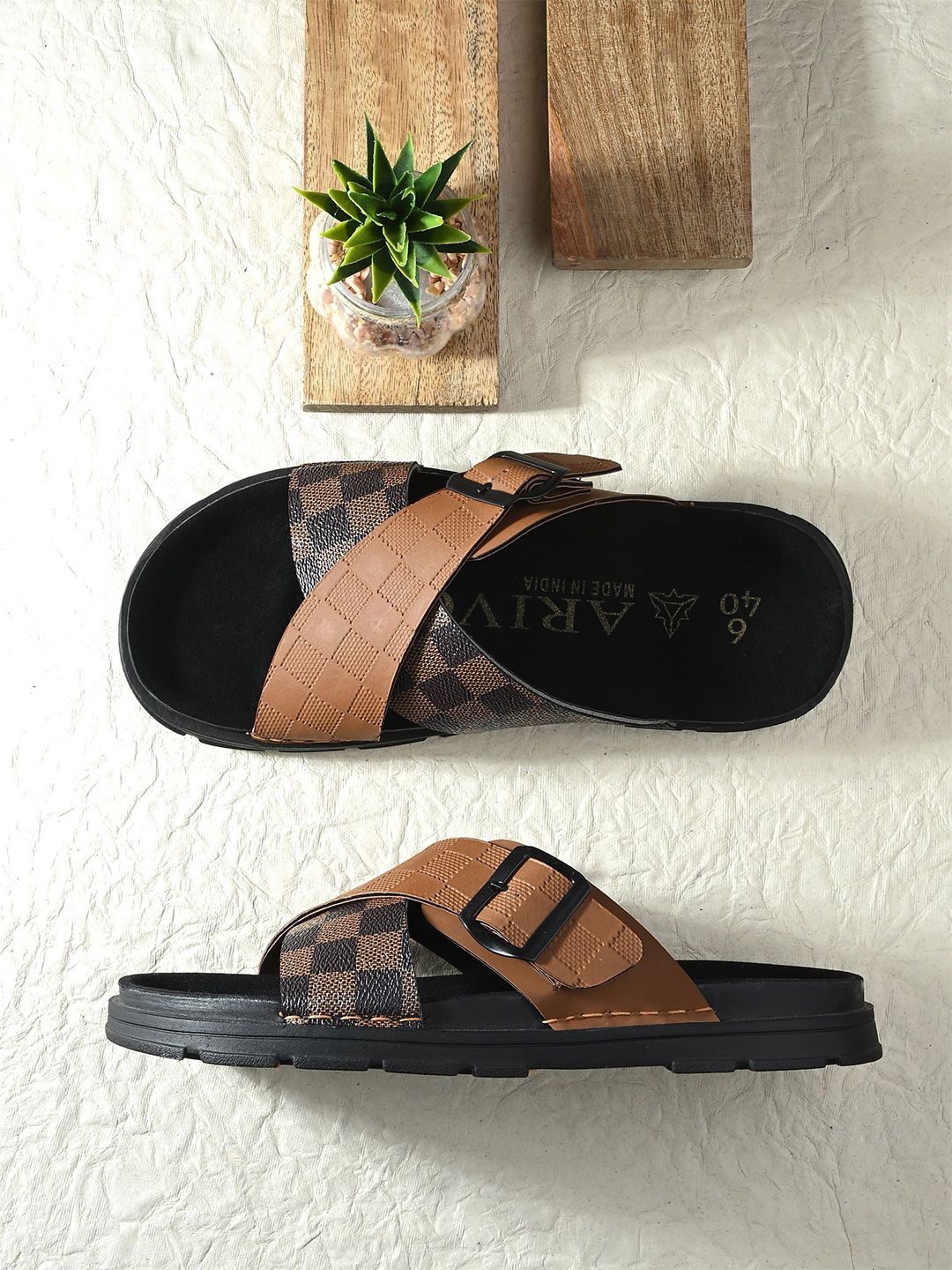 ARIVO Men Striped Thong Flip-Flops-picture-14