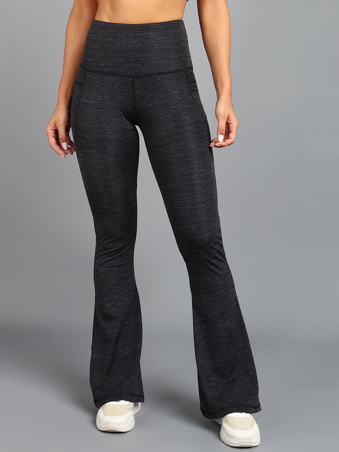 Rock Paper Scissors High Waist Flared Gym Tights-image-17
