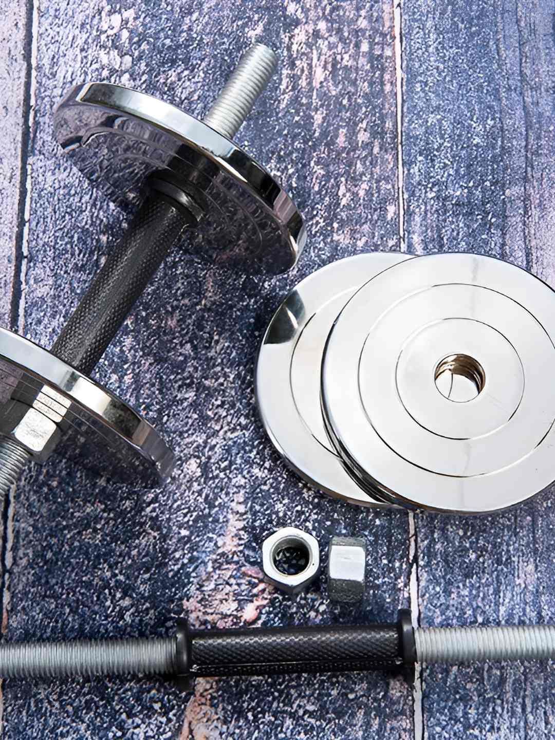 HackerX 4-Pcs Steel Adjustable Dumbbell Set - 3 kg Each-picture-39