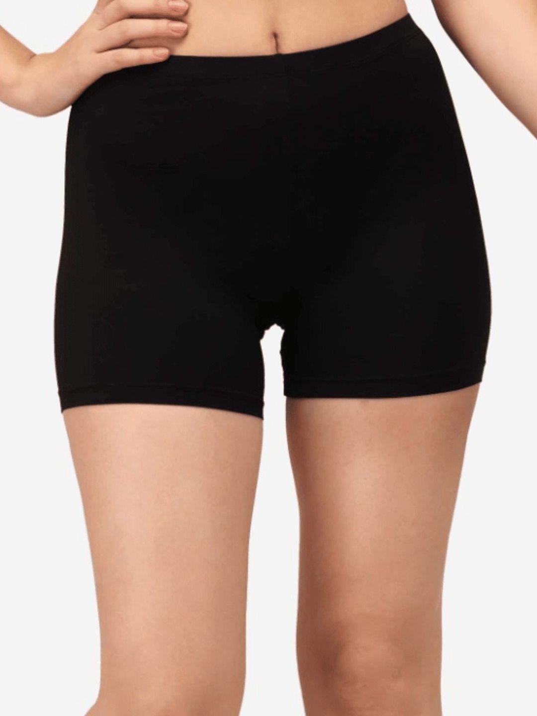 HOT BEES Women Skinny Fit High-Rise Cycling Sports Shorts-image-35