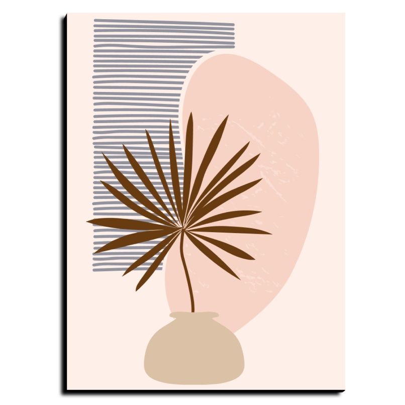 Chalk My Theme Beige And Brown Floral And Botanical Wood Wall Art-picture-37