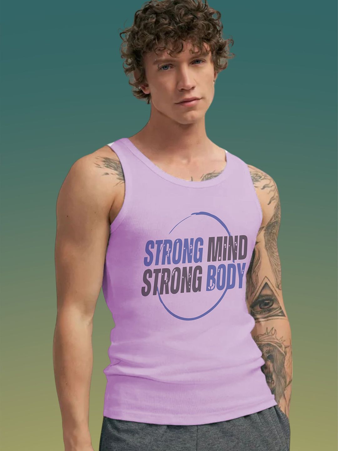 Uniplanet store Printed Cotton Innerwear Vests UVM-STRNG-BODY-PRPL-S-picture-24