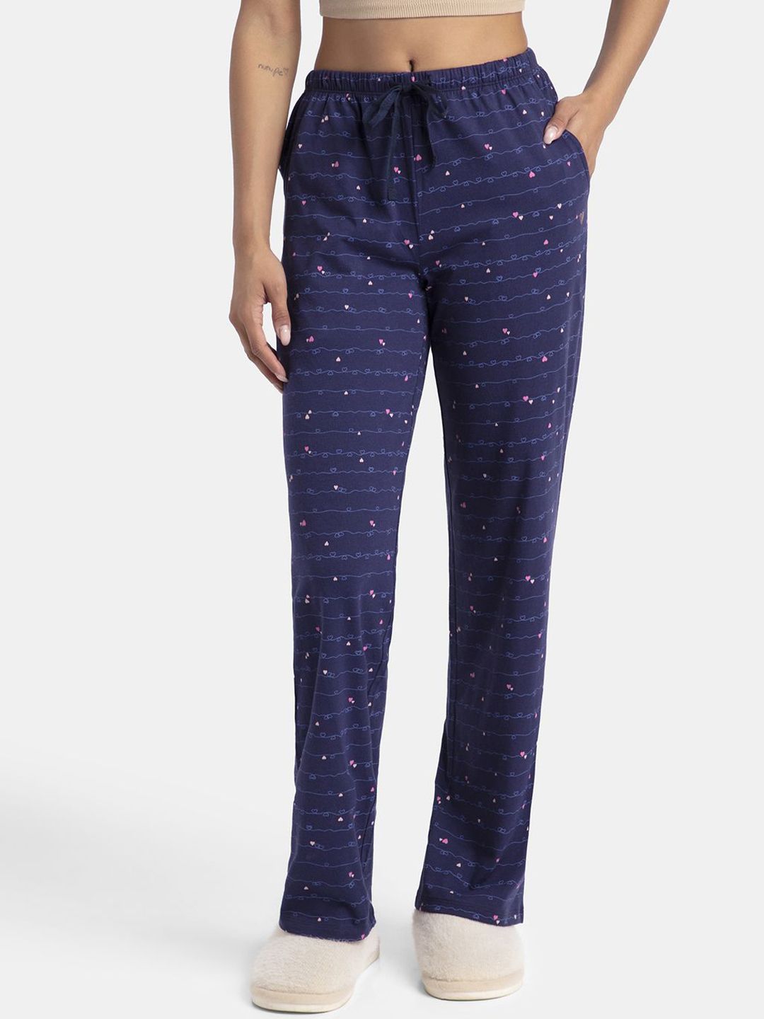 Jockey Super Combed Cotton Printed Pyjama with Side Pockets-RX88-picture-13