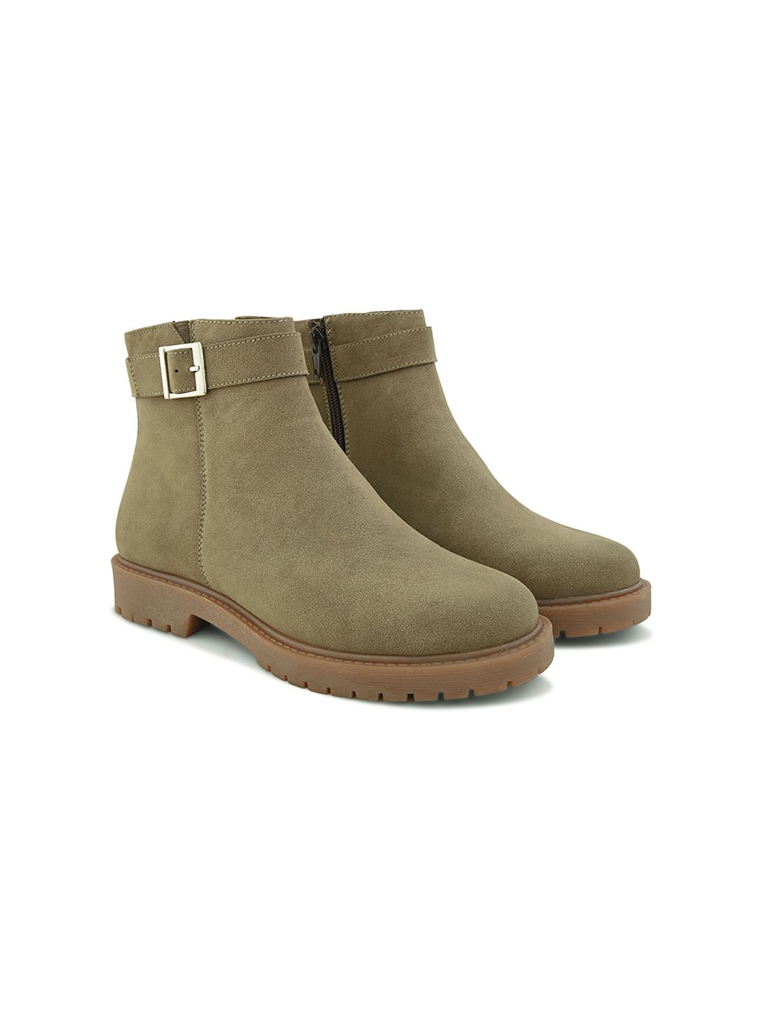 San Frissco Women High-Top Block-Heeled Regular Boots-picture-29