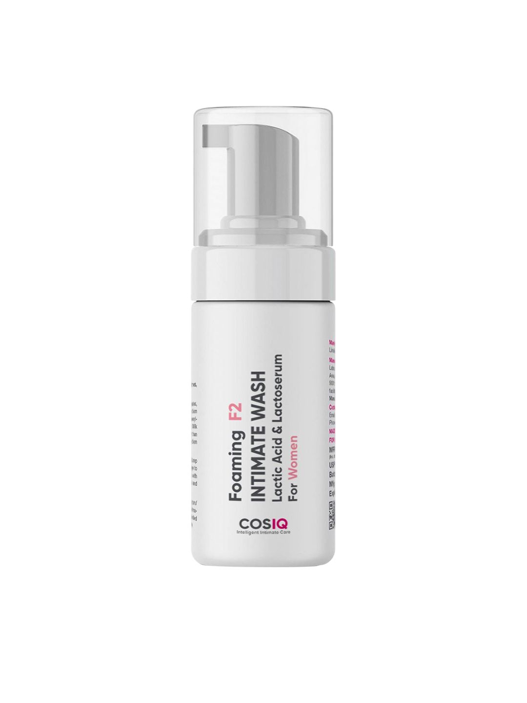 Cos-IQ Foaming F2 Intimate Wash For Women With Lactic Acid & Lactoserum - 100 ml