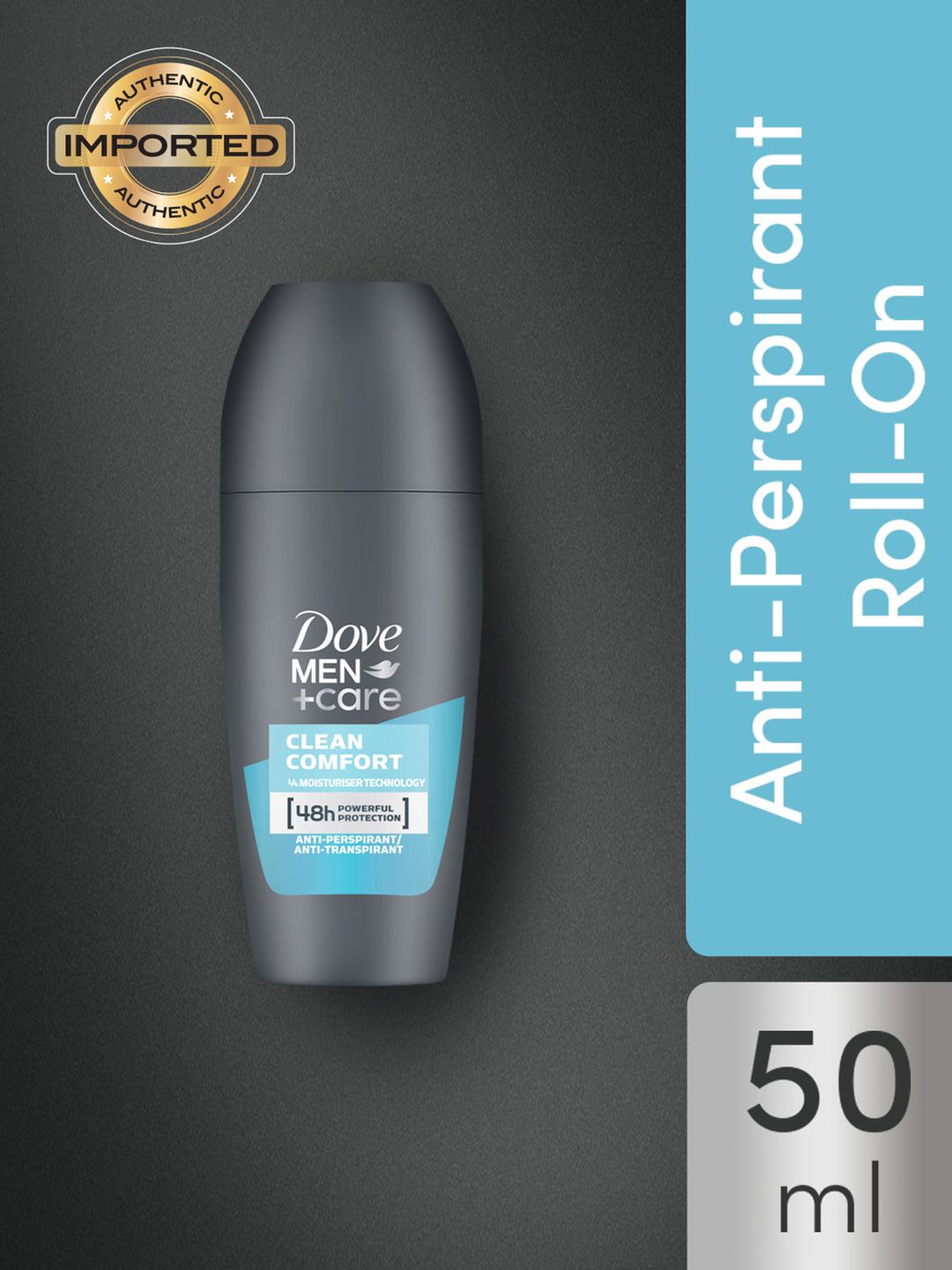 Dove Men+Care Clean Comfort Alcohol-Free Moisturising Anti-Perspirant Roll On - 50 ml-picture-48