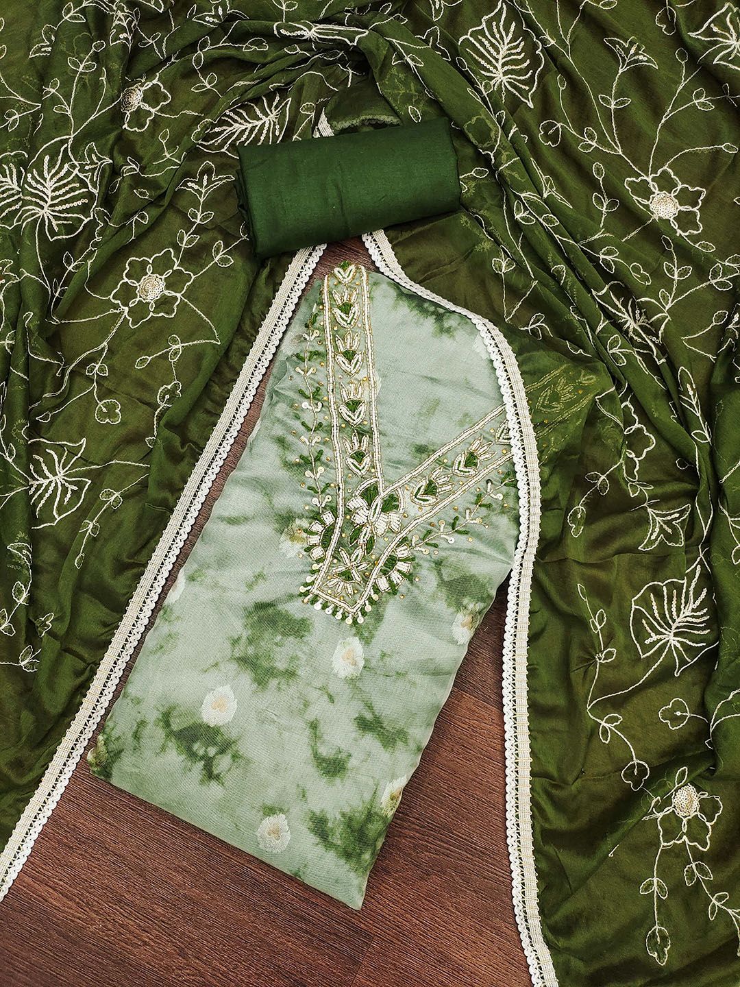 MANVAA Embellished Unstitched Dress Material-image-17