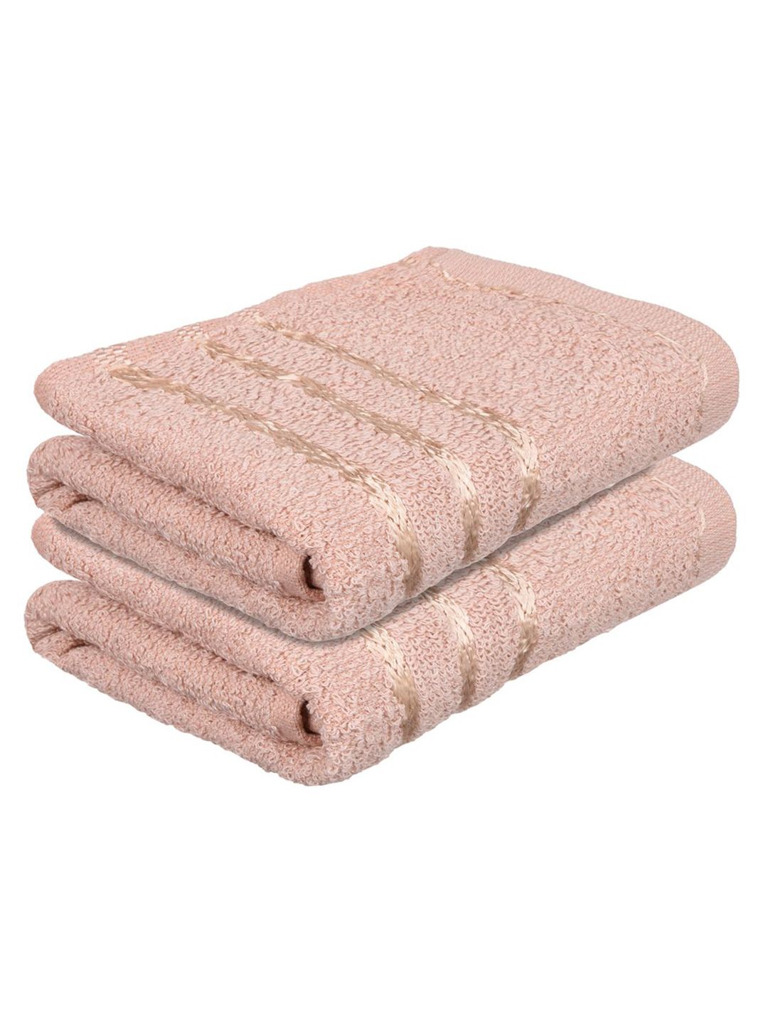 Kuber Industries Set Of 3 Brown Striped Cotton Face Towels-image-26