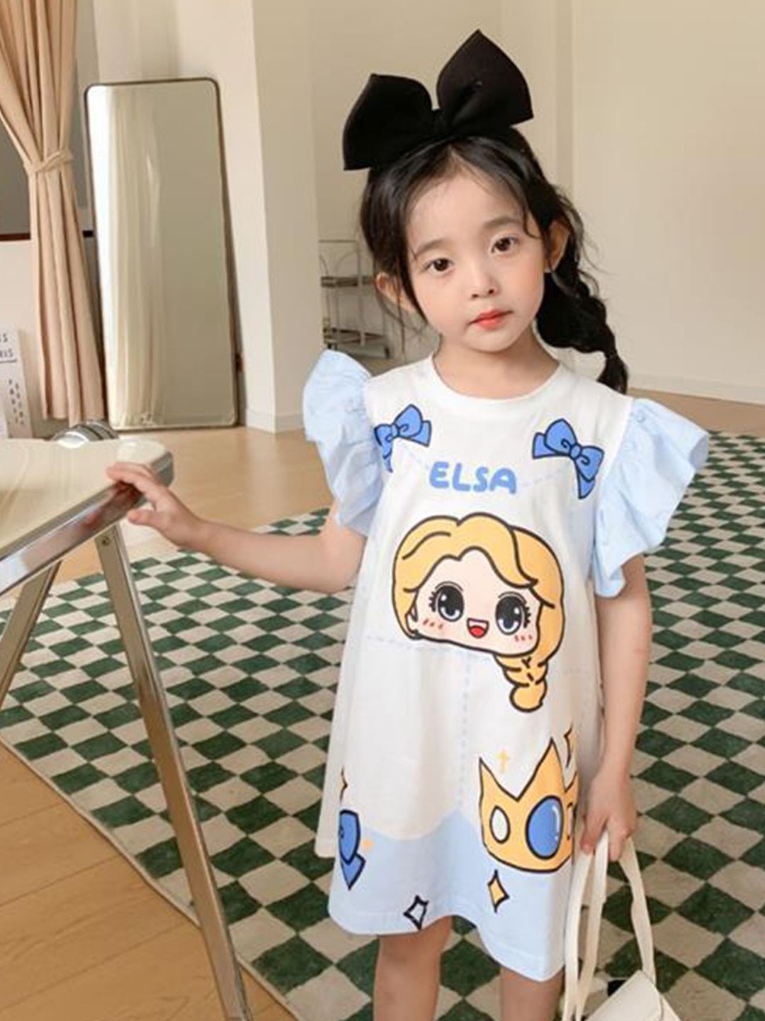 LULU & SKY Print A-Line Dress-picture-10