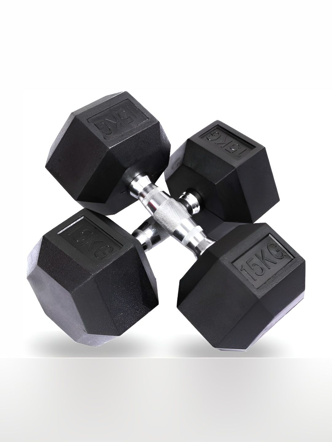 HackerX Set Of 2 Fixed Weight Dumbbell - 15Kg Each-picture-31