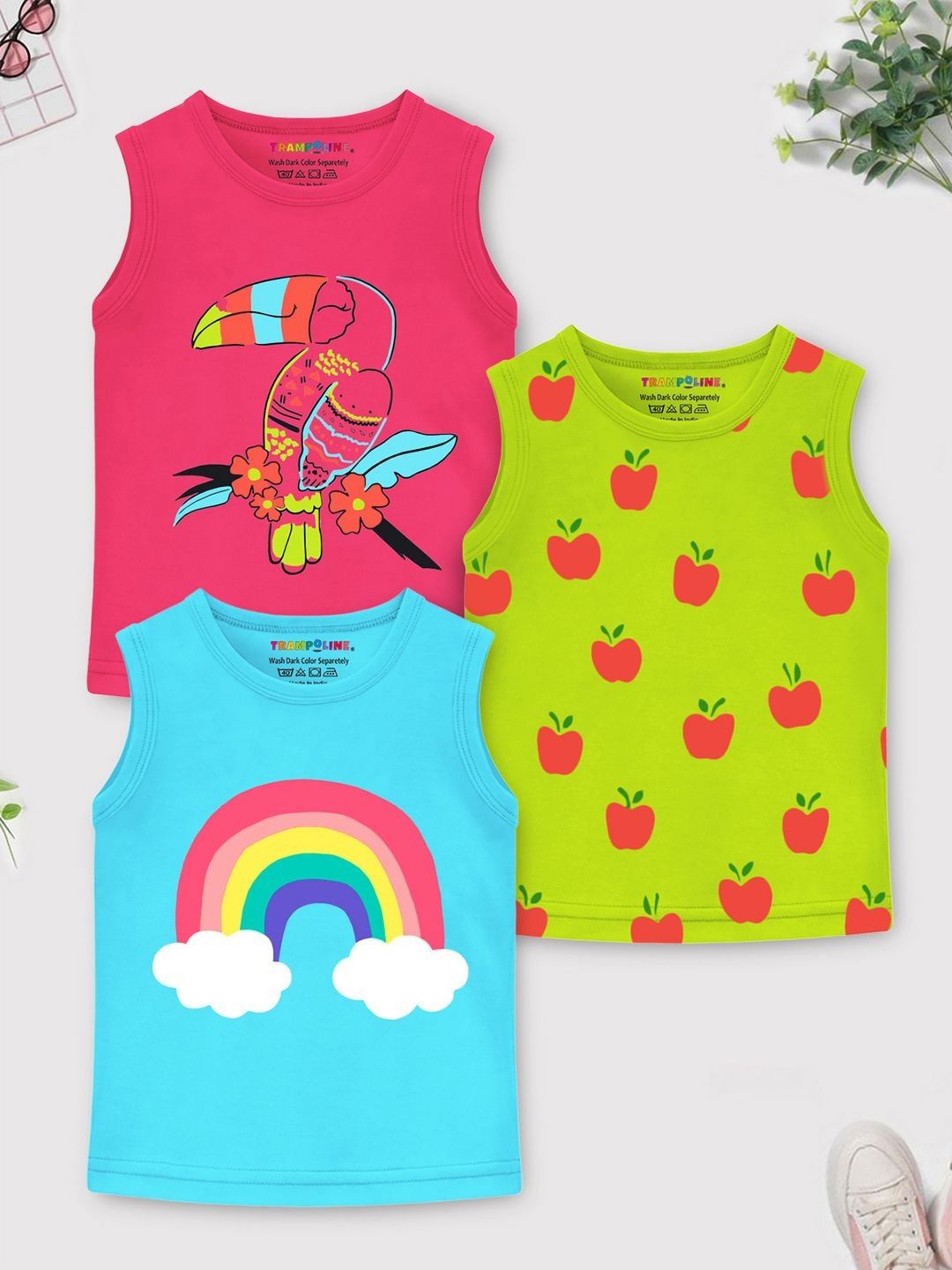 YK X Trampoline Girls 3 Printed Applique T-shirt-picture-38