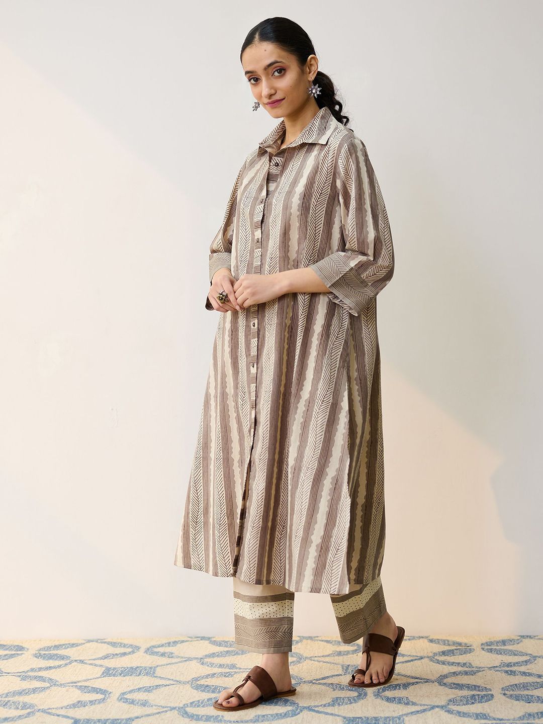 Women's Printed Kurta with Palazzos