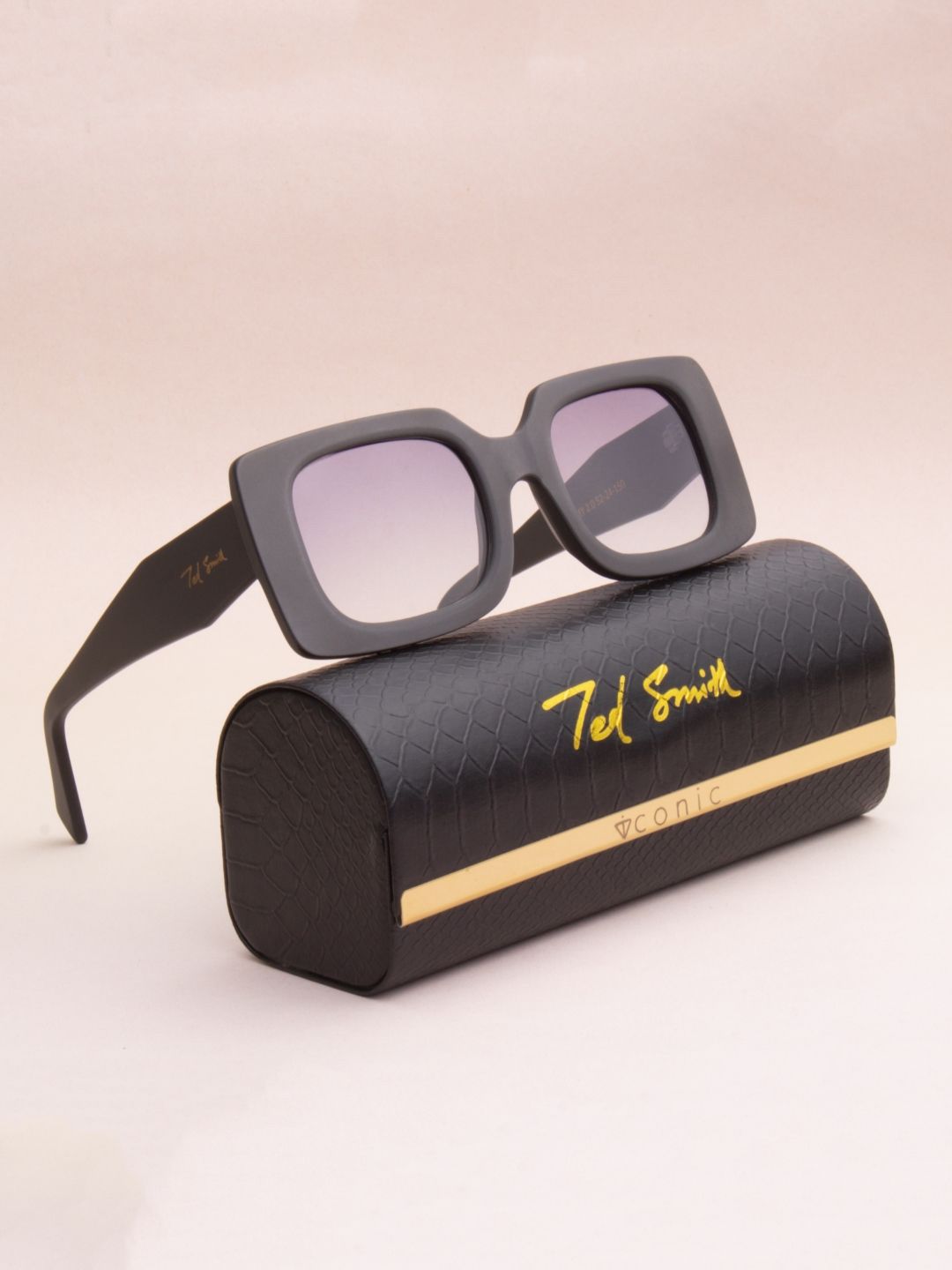 Ted Smith Unisex Square Sunglasses with Polarised Lens-picture-26