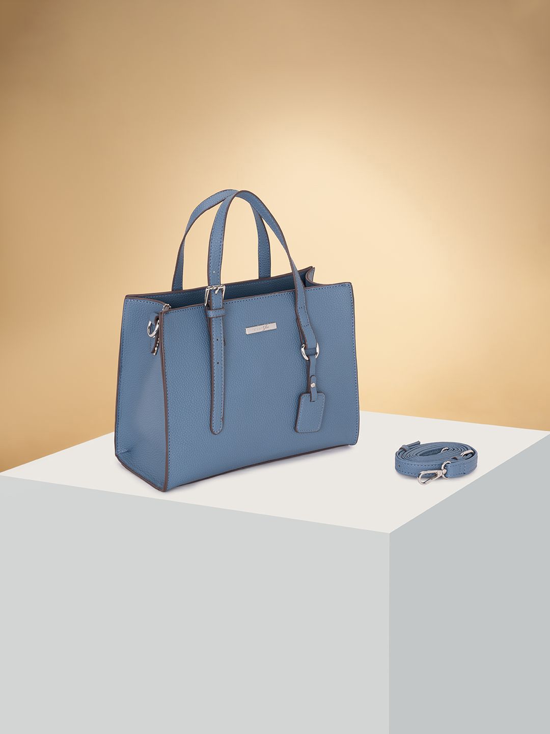 Forever Glam by Pantaloons PU Structured Shoulder Bag with Applique-picture-41