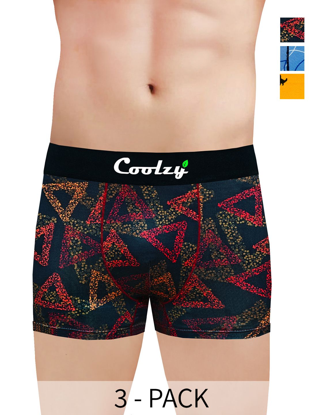 COOLZY Pack Of 3 Printed Trunks PUERRTBLTK3K36-S-picture-34