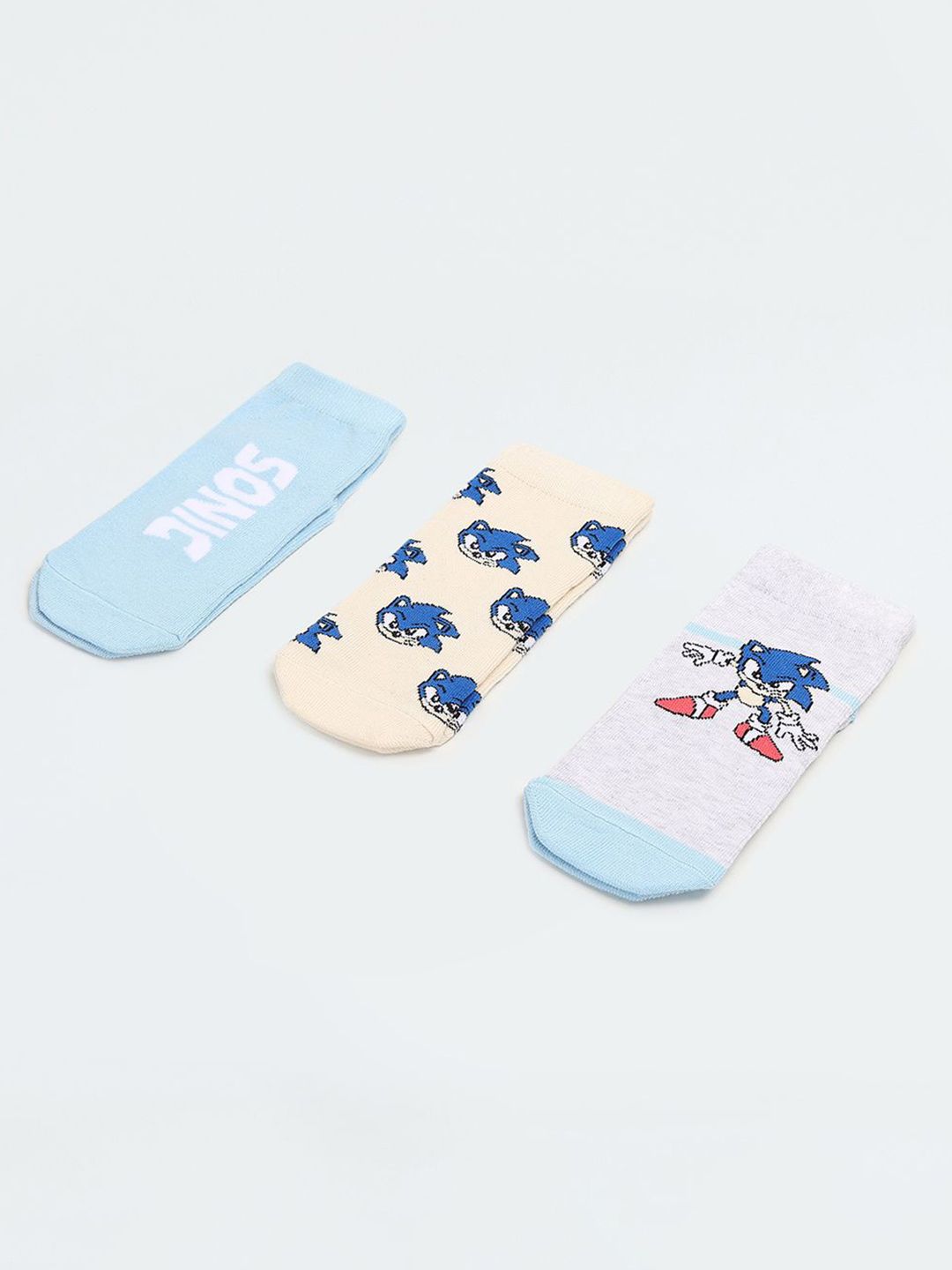 max Boys Pack Of 3 Patterned Ankle Length Socks-picture-19