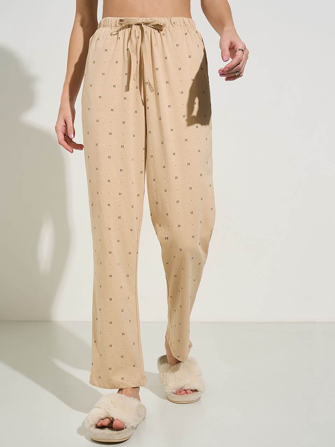 Dreamz by Pantaloons Women Printed Pure Cotton Lounge Pants-picture-39