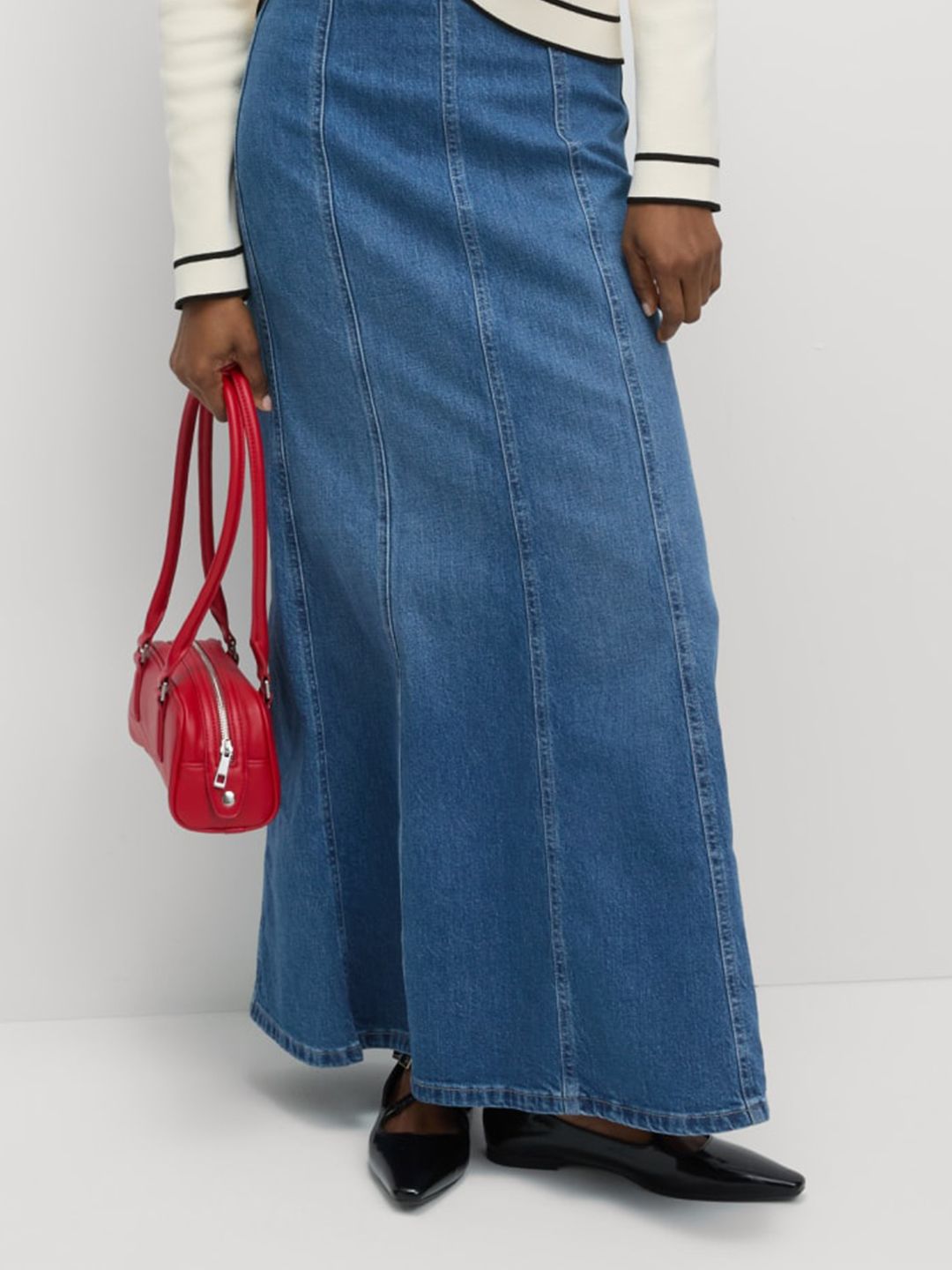 Marks & Spencer Cotton A-Line Maxi Skirt-picture-35