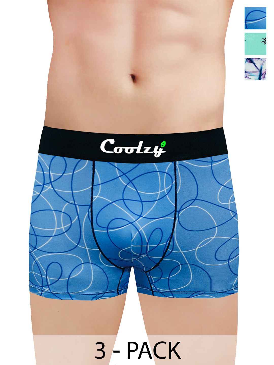 COOLZY Pack Of 3 Printed Trunks PUBLPDWXTK3K47-S-picture-27