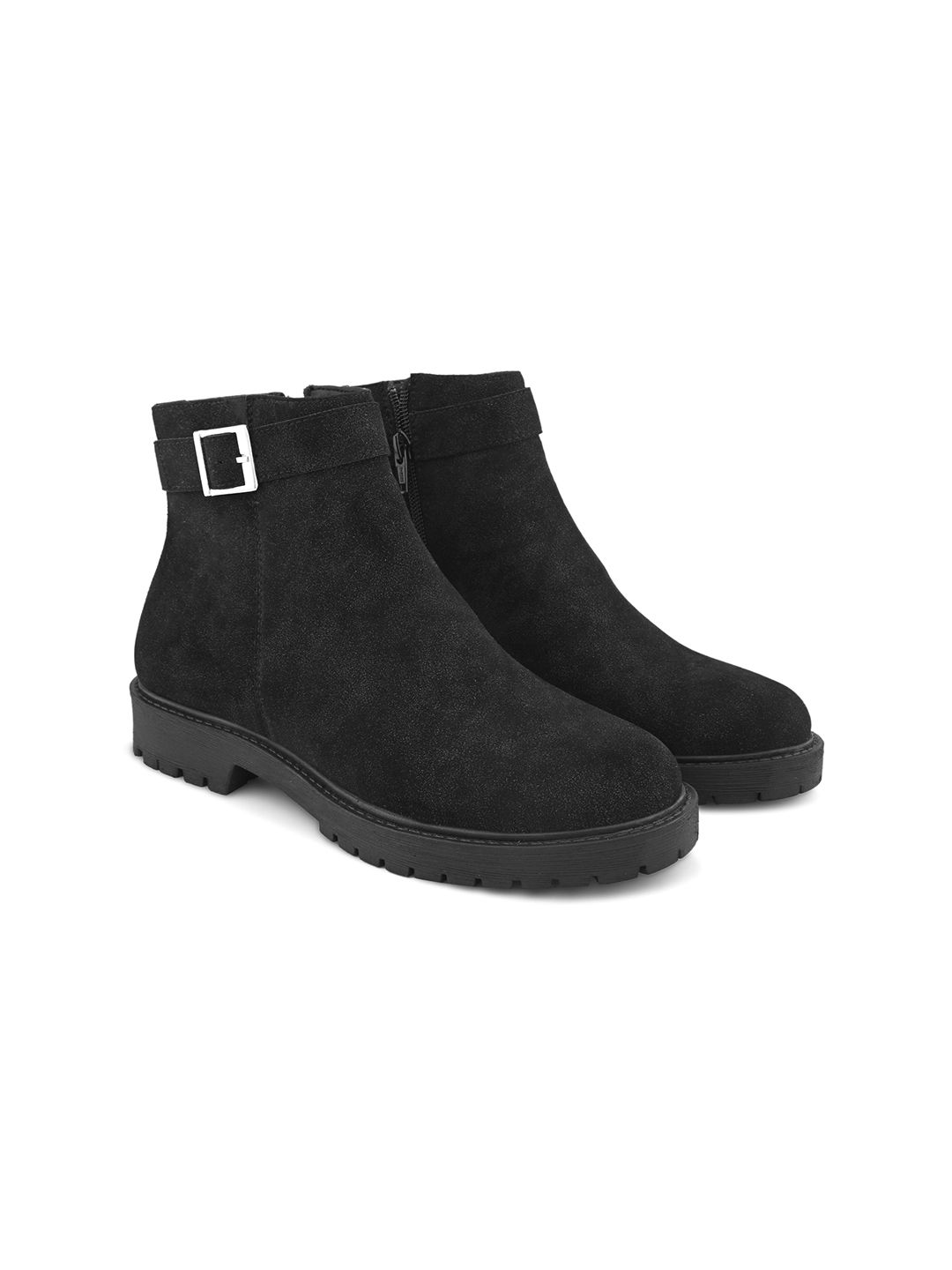 San Frissco Women High-Top Block-Heeled Regular Boots-picture-8
