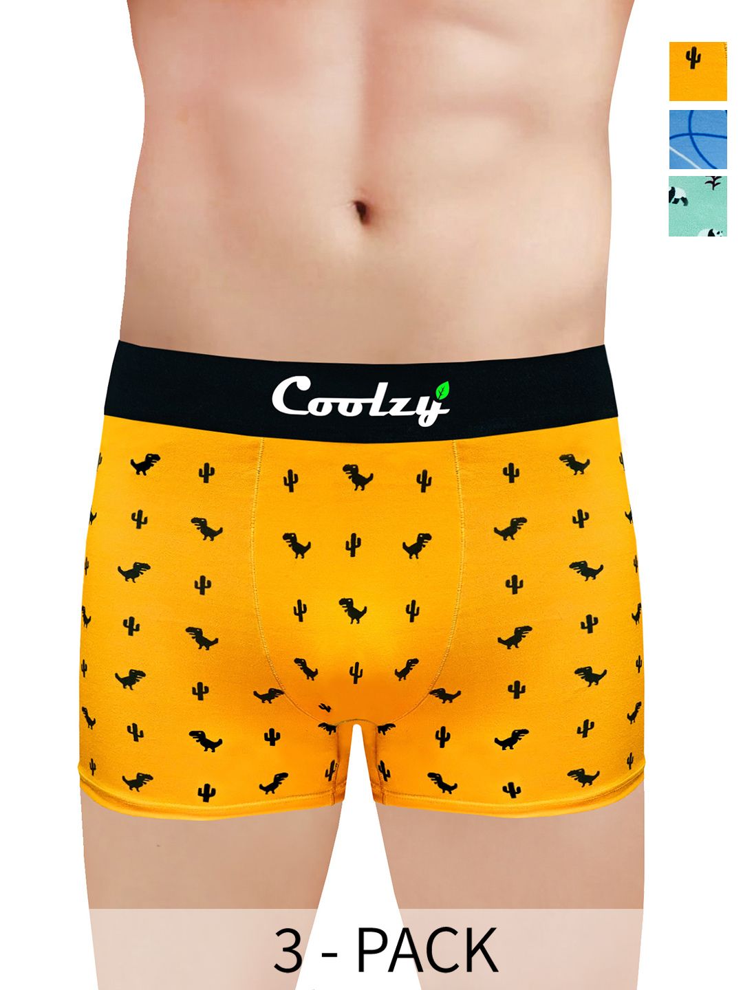 COOLZY Pack Of 3 Printed Trunks - PUBLPDERTK3K51-S-picture-19