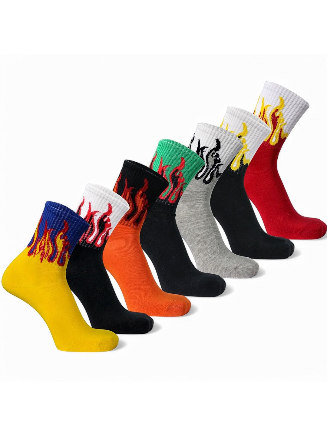 Sockscarving Unisex Pack Of 7 Ankle Length Socks-picture-2