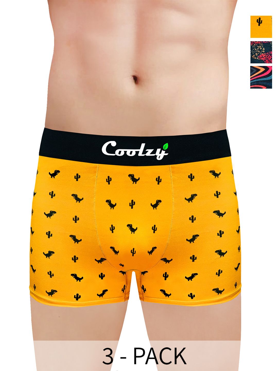 COOLZY Pack Of 3 Printed Trunks PURTMLERTK3K38-S-picture-25