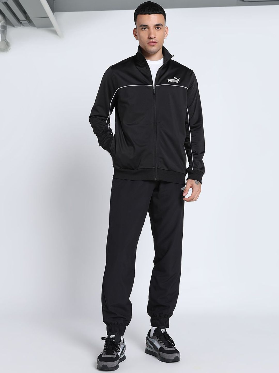 Puma Men Piping Mock Coller Mid Rise Tracksuit-picture-31