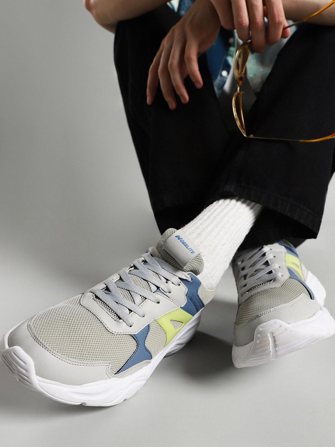 NOBELITE Men Colourblocked Sneakers-picture-14