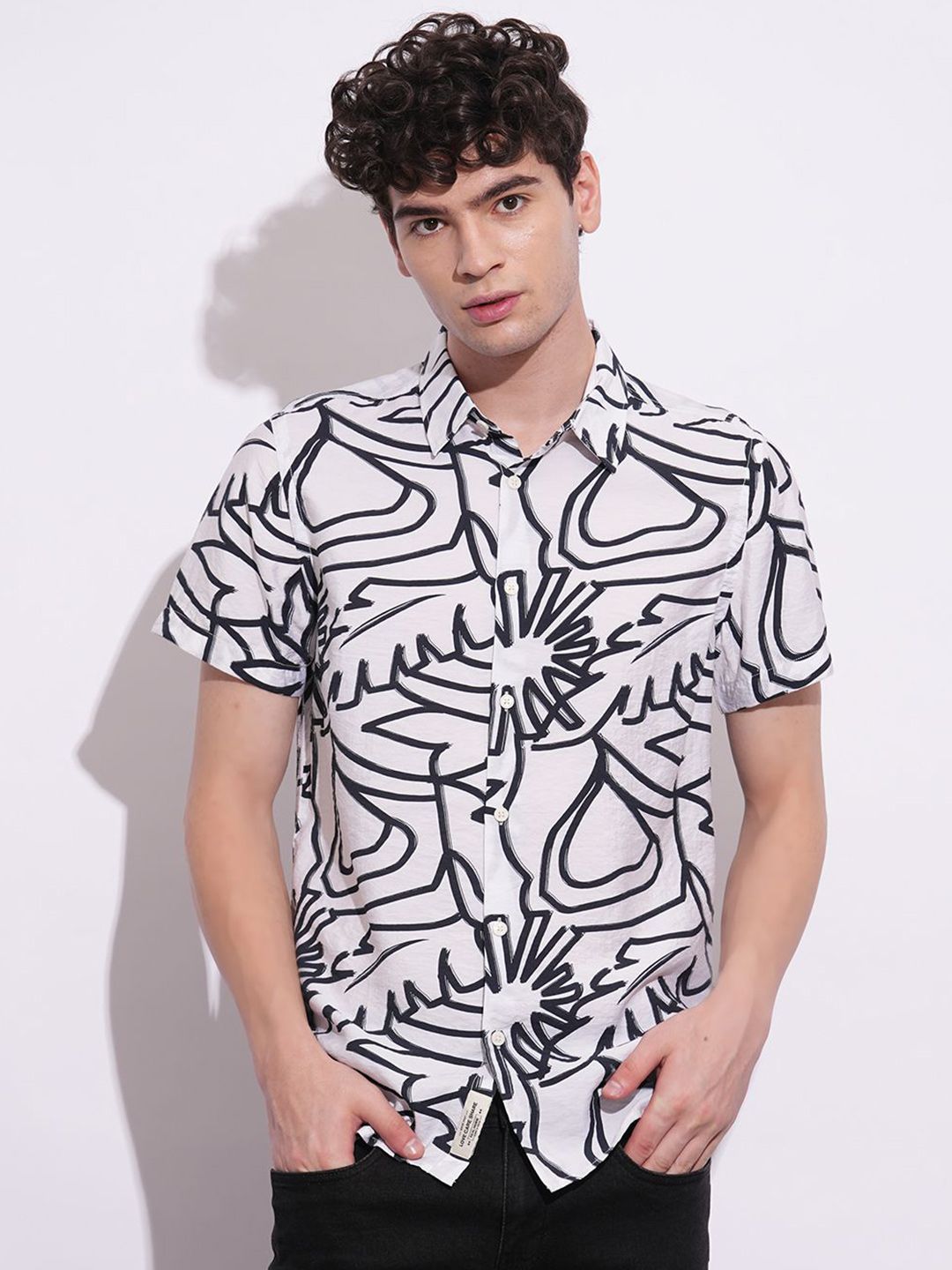 Being Human Men Classic Opaque Printed Casual Shirt-picture-18