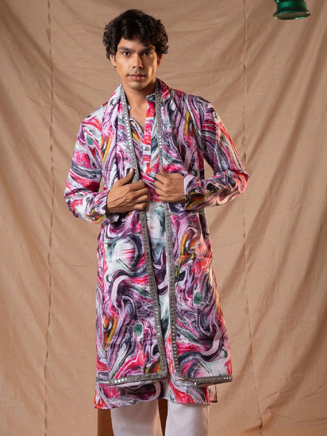 5 Stitch Men Quirky Printed Kurta-picture-14