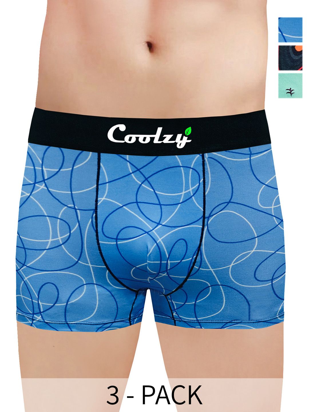 COOLZY Pack Of 3 Printed Trunks PUBLPDMLTK3K54-S-picture-36