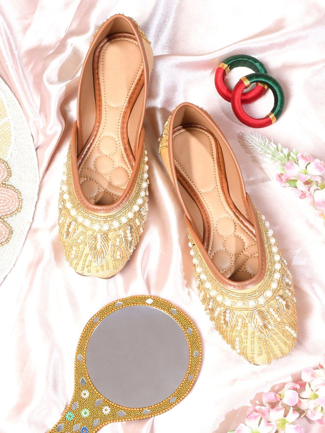 TRYME Women Ethnic Ballerinas with Bows Flats-picture-21