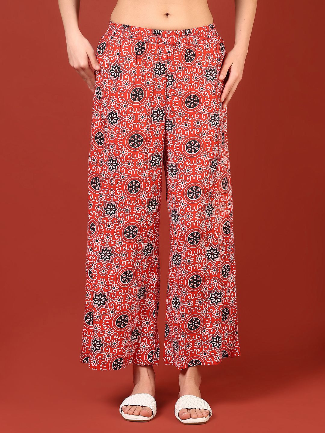 V-Mart Women Ethnic Motifs Printed Palazzos-picture-23