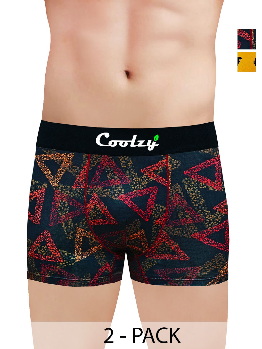COOLZY Pack Of 2 Printed Long Trunks PUERRTTK2K30-S-picture-14