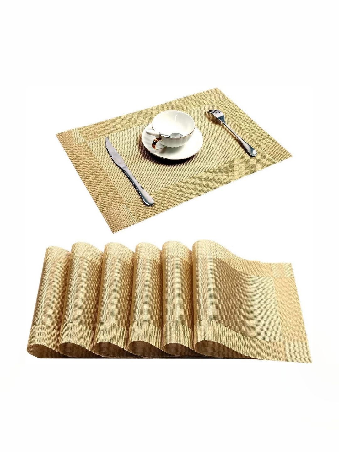 We3 6 - Pcs Yellow Table Placemats-image-31