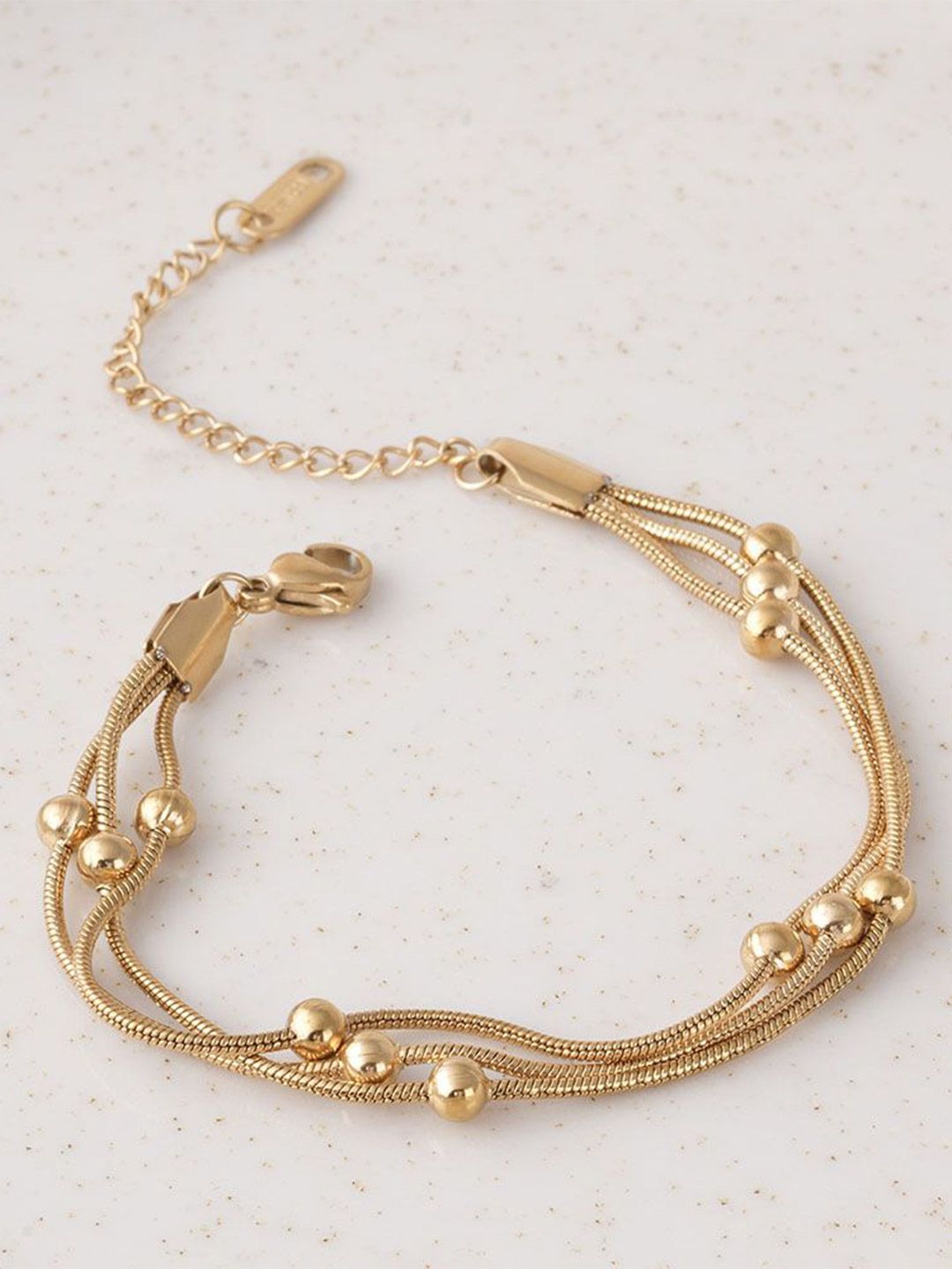 PALMONAS Women Gold-Plated Waterproof & Anti-Tarnish Wraparound Bracelet-image-25